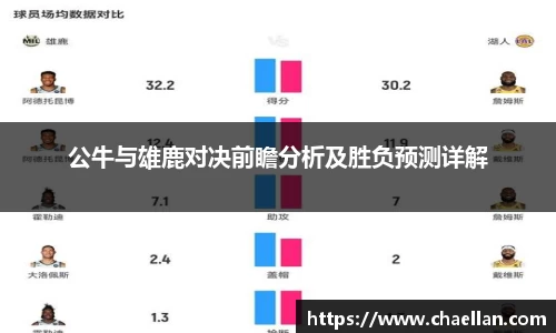 公牛与雄鹿对决前瞻分析及胜负预测详解
